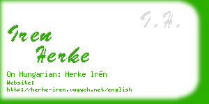 iren herke business card